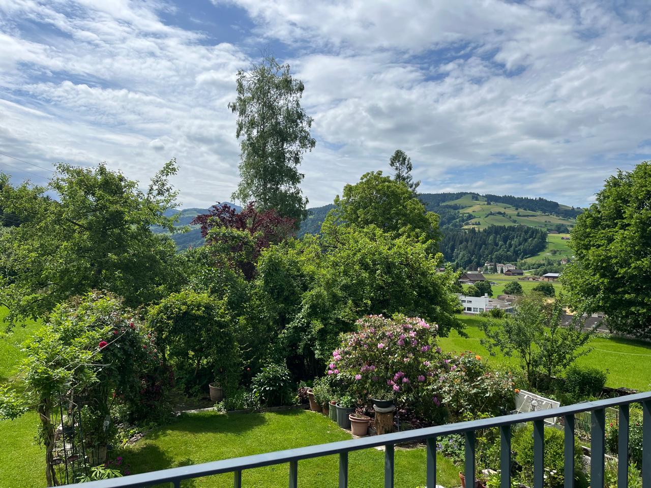Aussicht vom Balkon